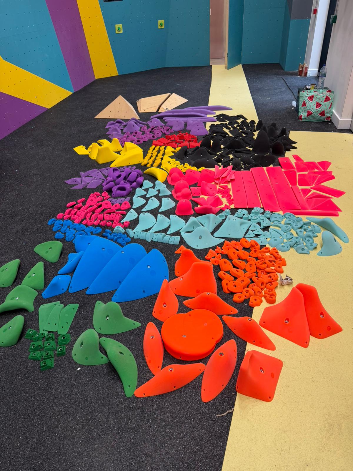 Climbing wall at XYZ Gym