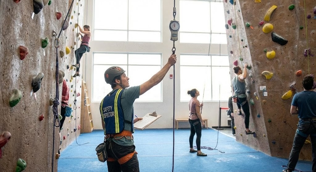 Climbing wall safety management